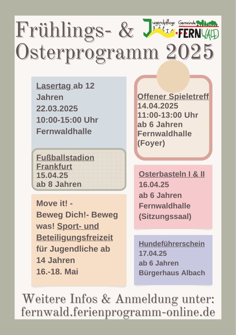 Frühlings- und Osterprogramm 2025 - 1